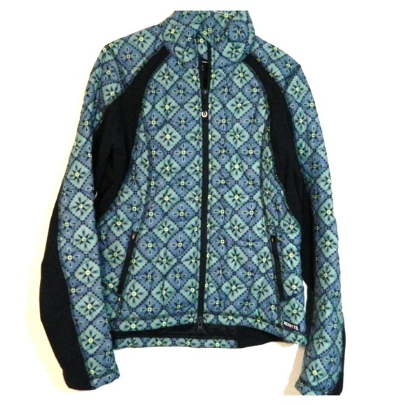 Kerrits Jackets & Blazers - Kerrits GREEN Jacket Womens Medium Quilted Performance Equestrian Zip Pockets